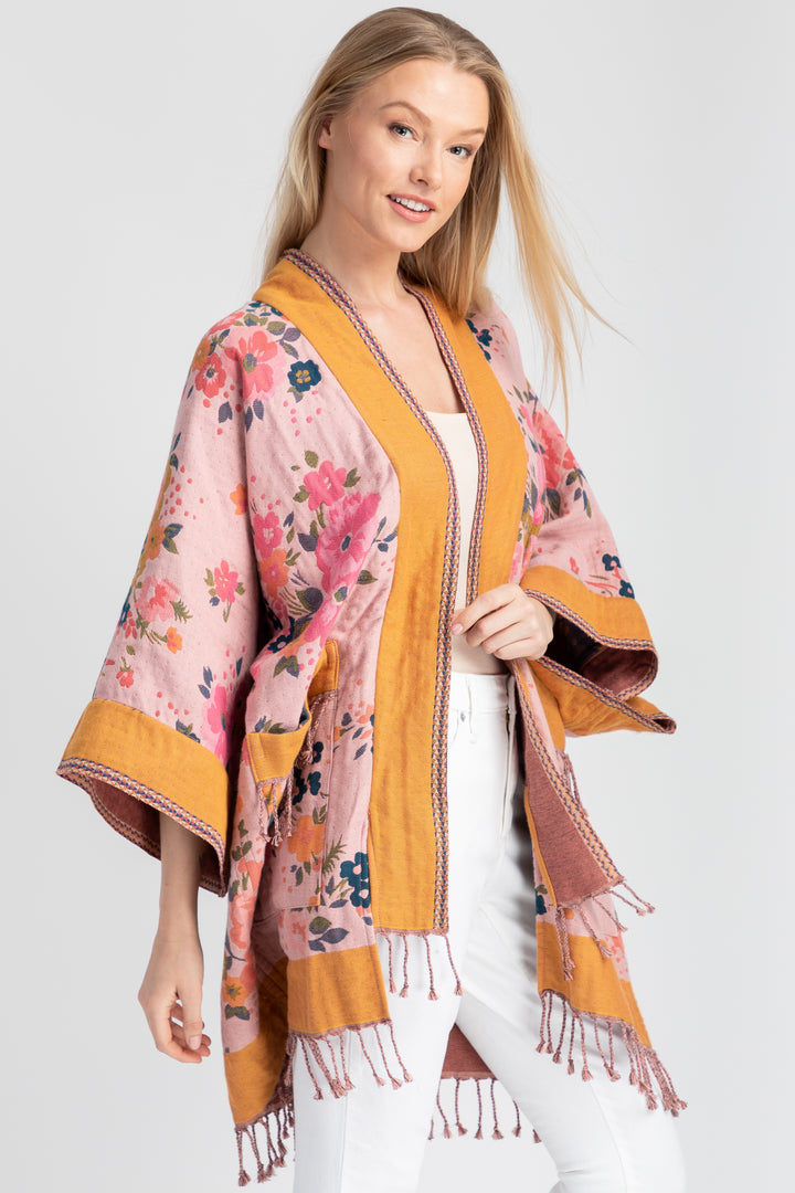 Kirkville Woven Floral Kimono