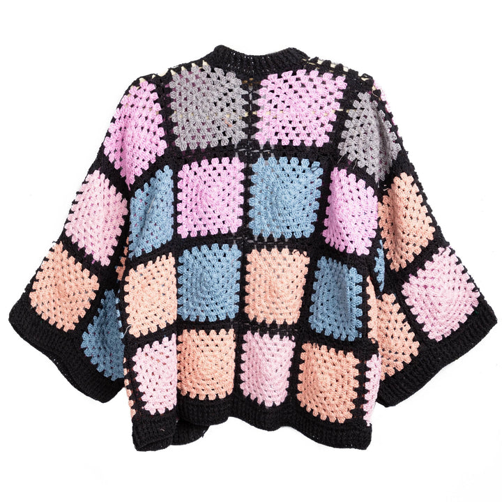 Modern Pastel Crochet Squared Short Jacket