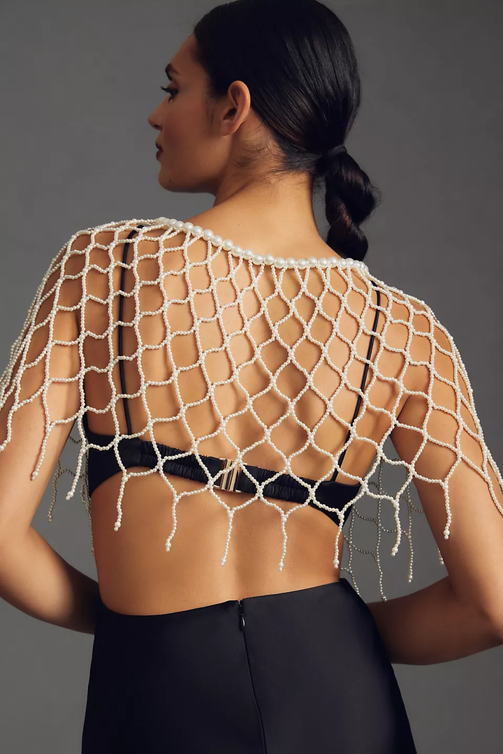 Pearl Beaded Capelet
