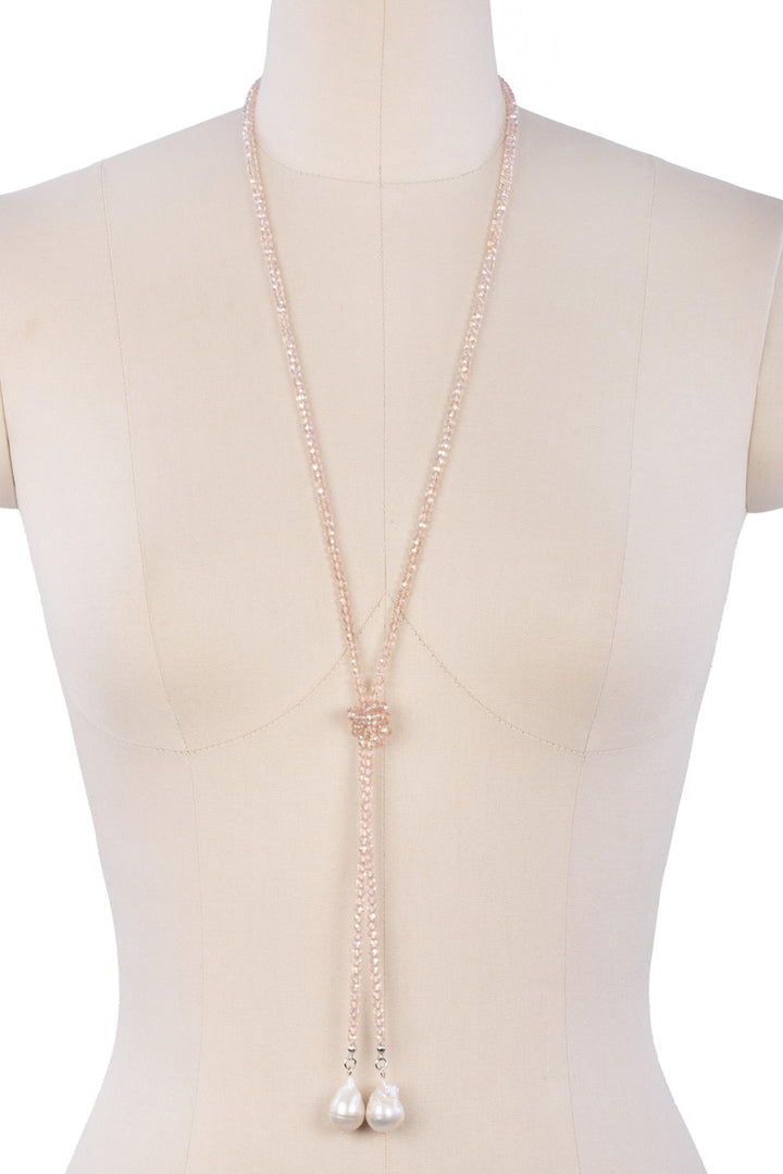 Baroque Knotted Pearl Necklace