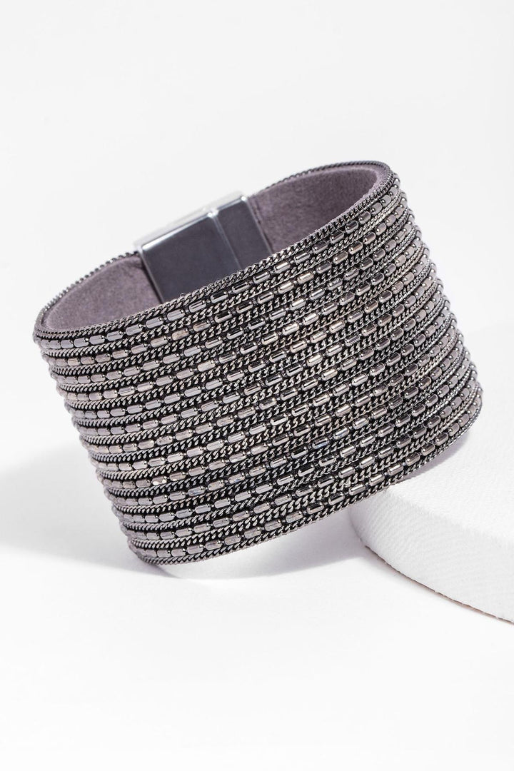 Rock n Roll Leather Cuff Bracelet