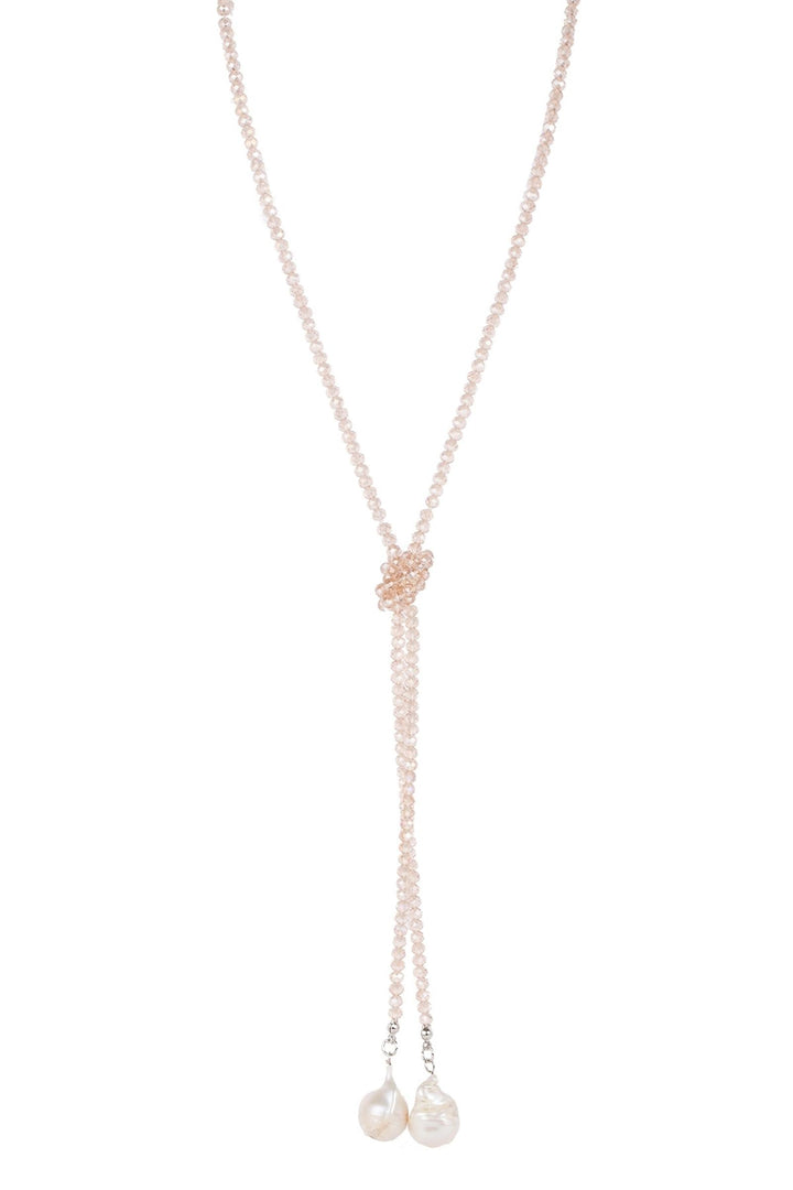 Baroque Knotted Pearl Necklace