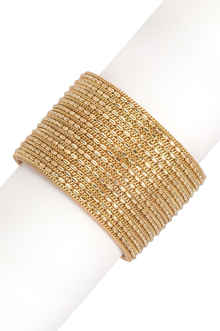 Rock n Roll Leather Cuff Bracelet