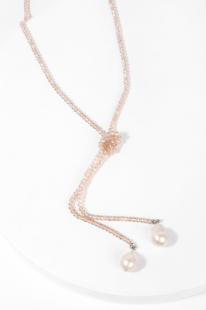 Baroque Knotted Pearl Necklace