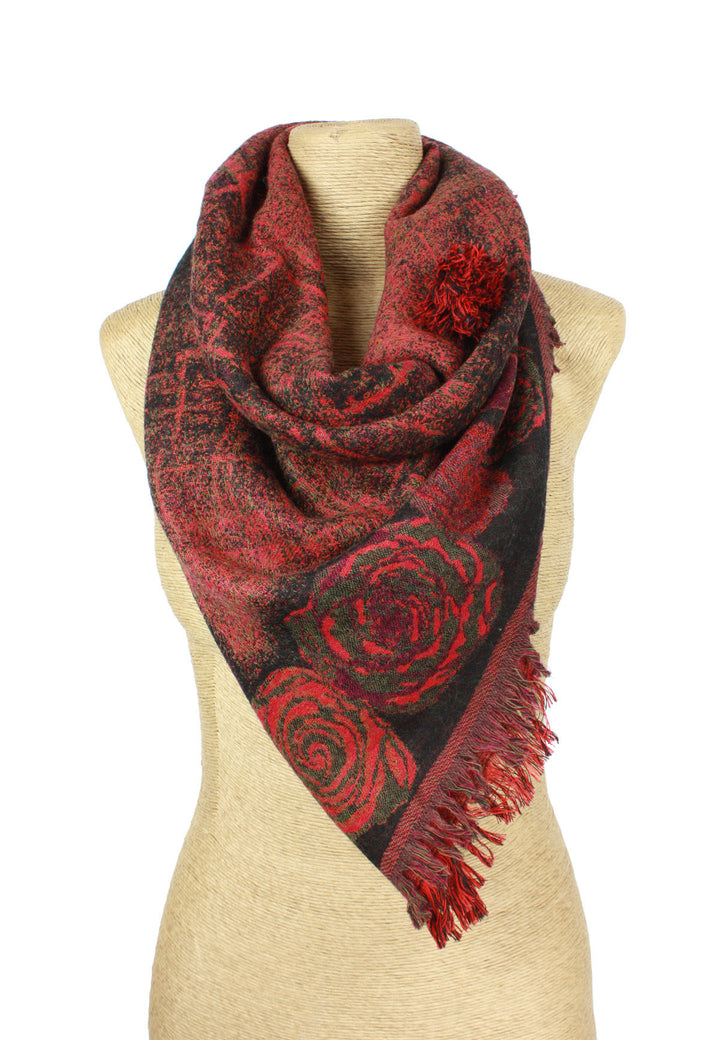 Triangular Mixed Woven Scarf