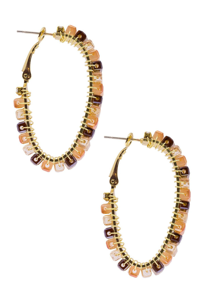 Mosaic Hoop Earring