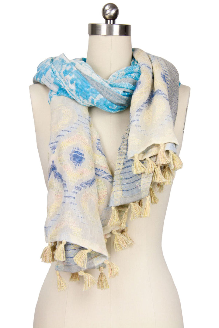 Misty Mixed Bordered Scarf