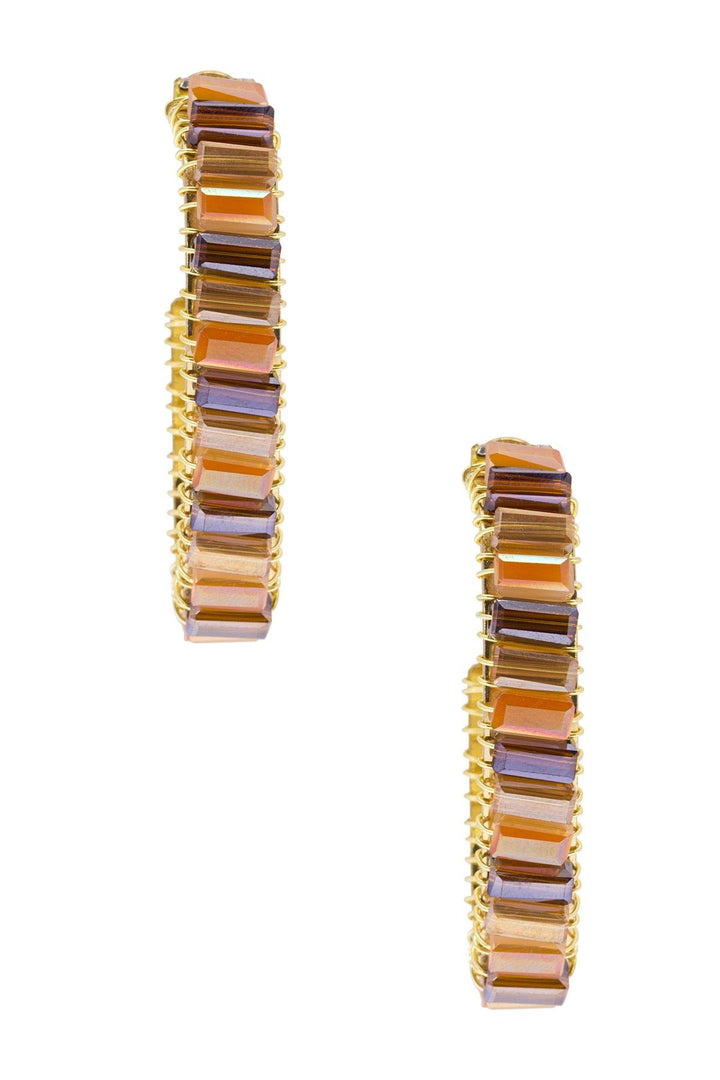 Mosaic Hoop Earring
