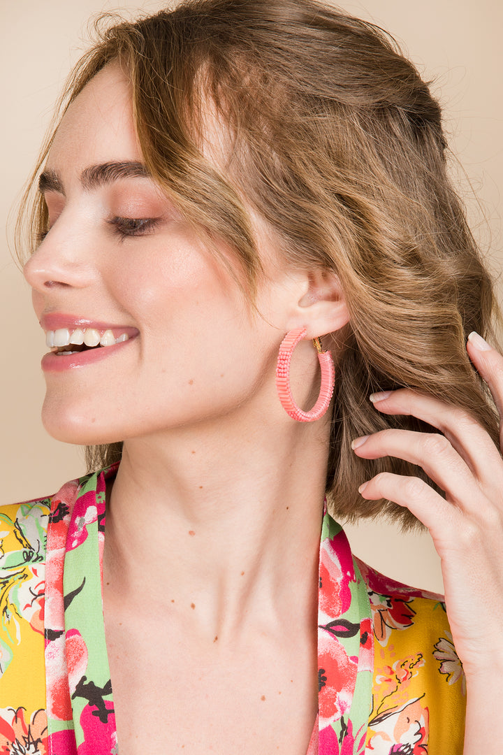 Hang Ten Hoop Earring