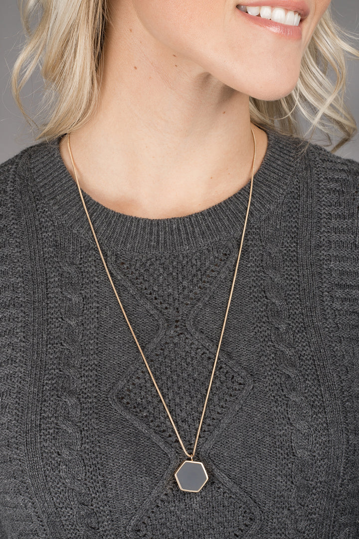 Kiera Long Pendant Adjustable Necklace
