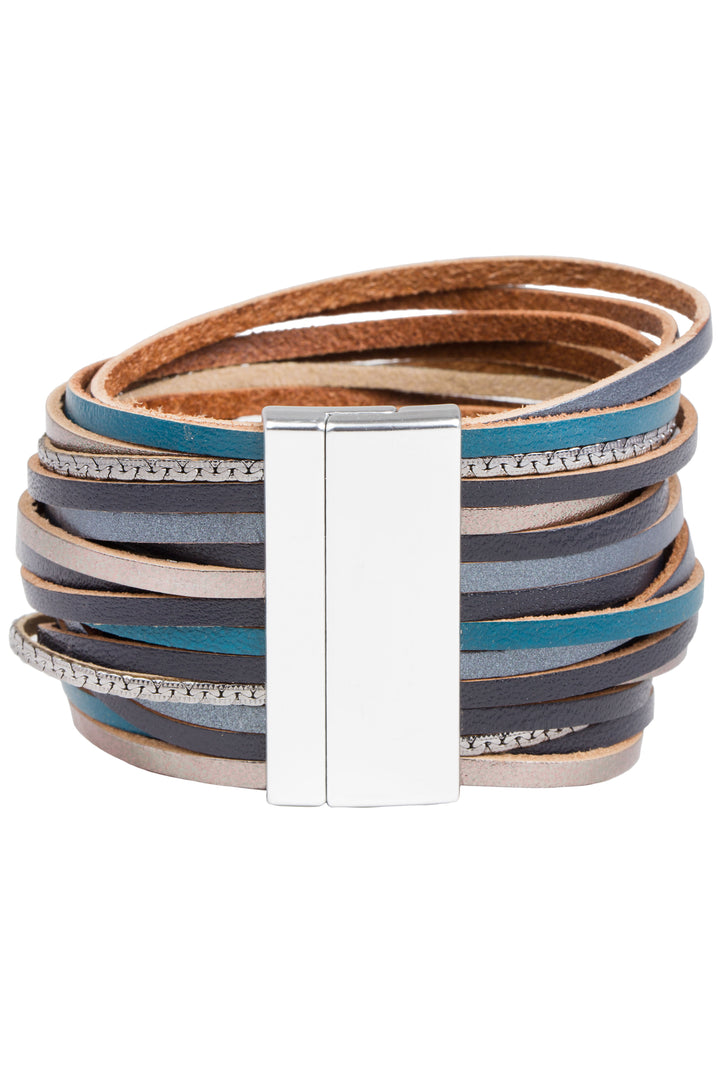 On the Line Leather Bracelet