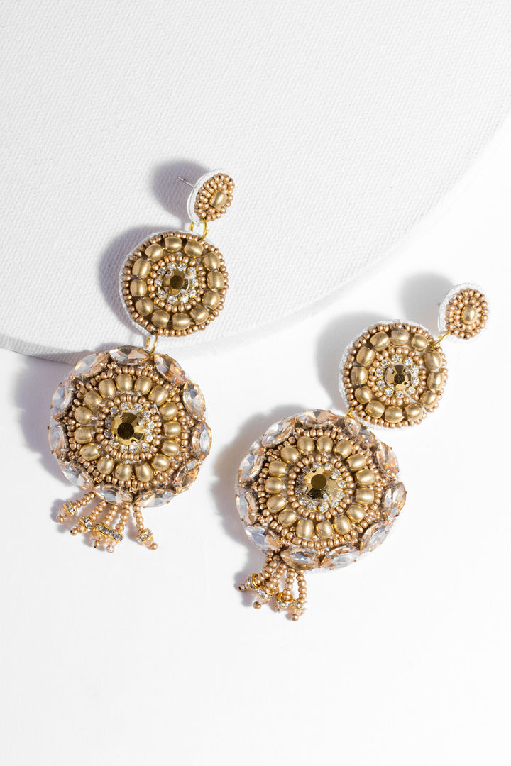 Handmade Dionysus Beaded Earrings