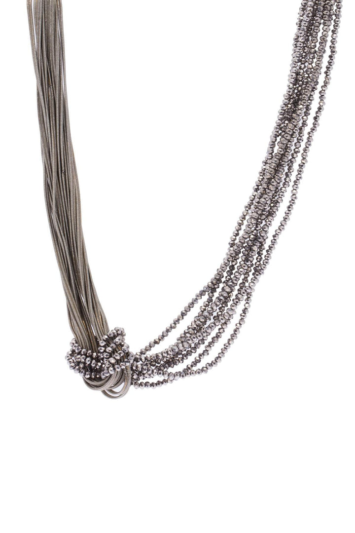 Short Knotted Chain Necklace