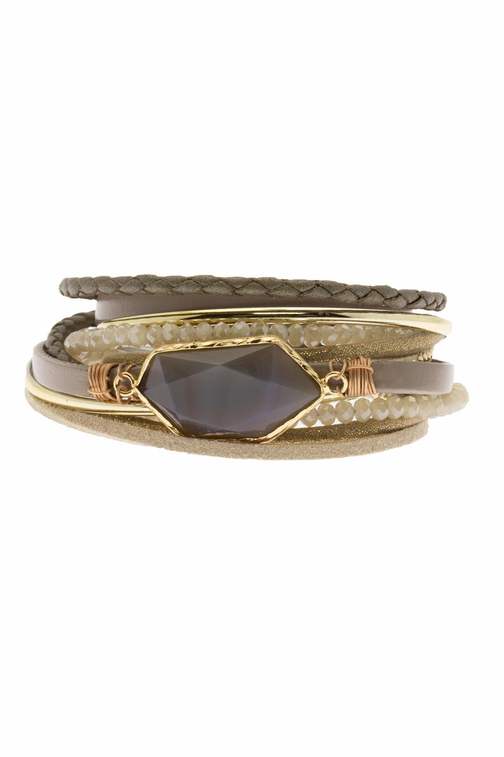 Endless Dream Natural Stone Wrap Bracelet