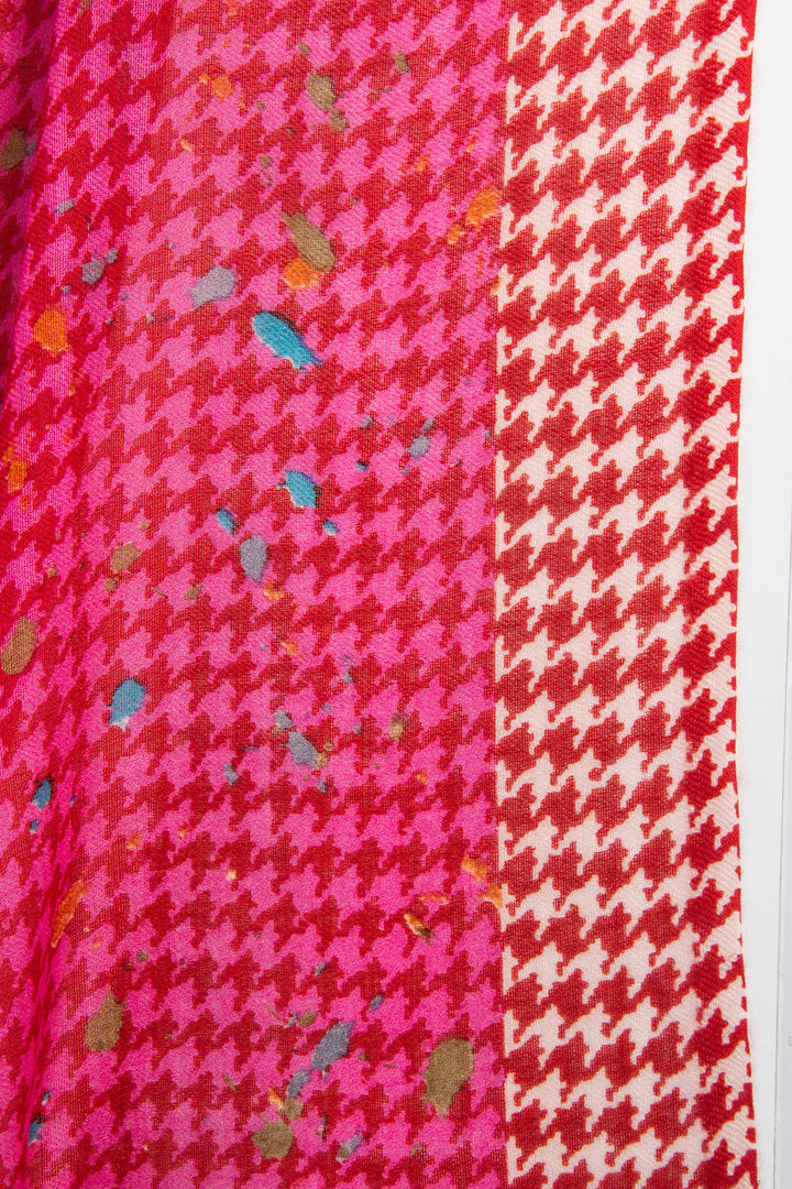 Fun Houndstooth Scarf
