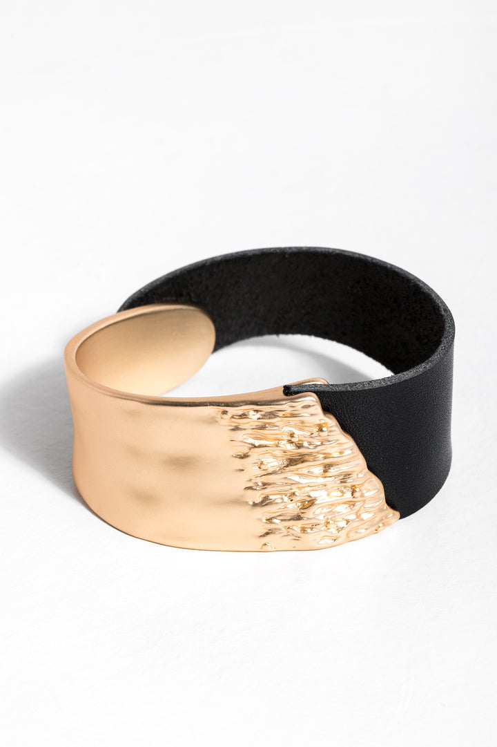Wild Ways Metal Leather Bracelet