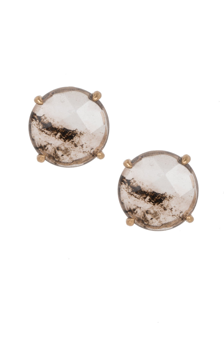 Natural Stone Stud Earring