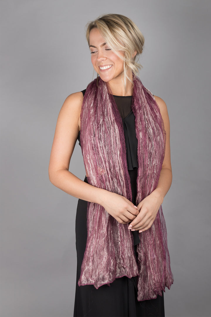 Kalia Pleated Sheer Scarf