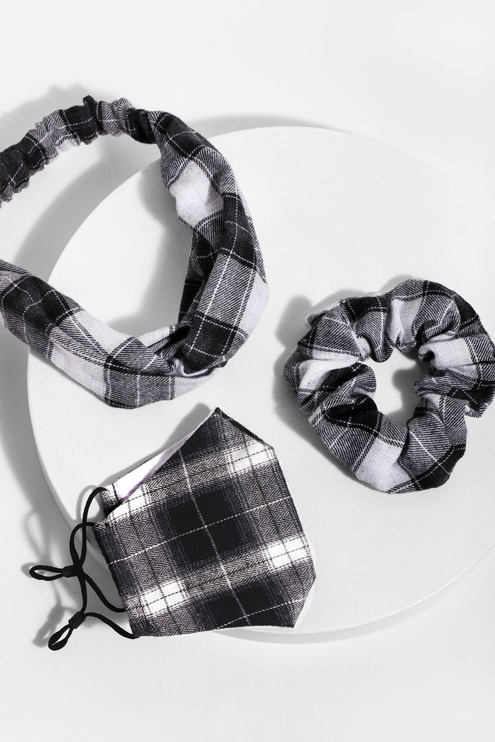 Face Mask, Scrunchie and Headband Set