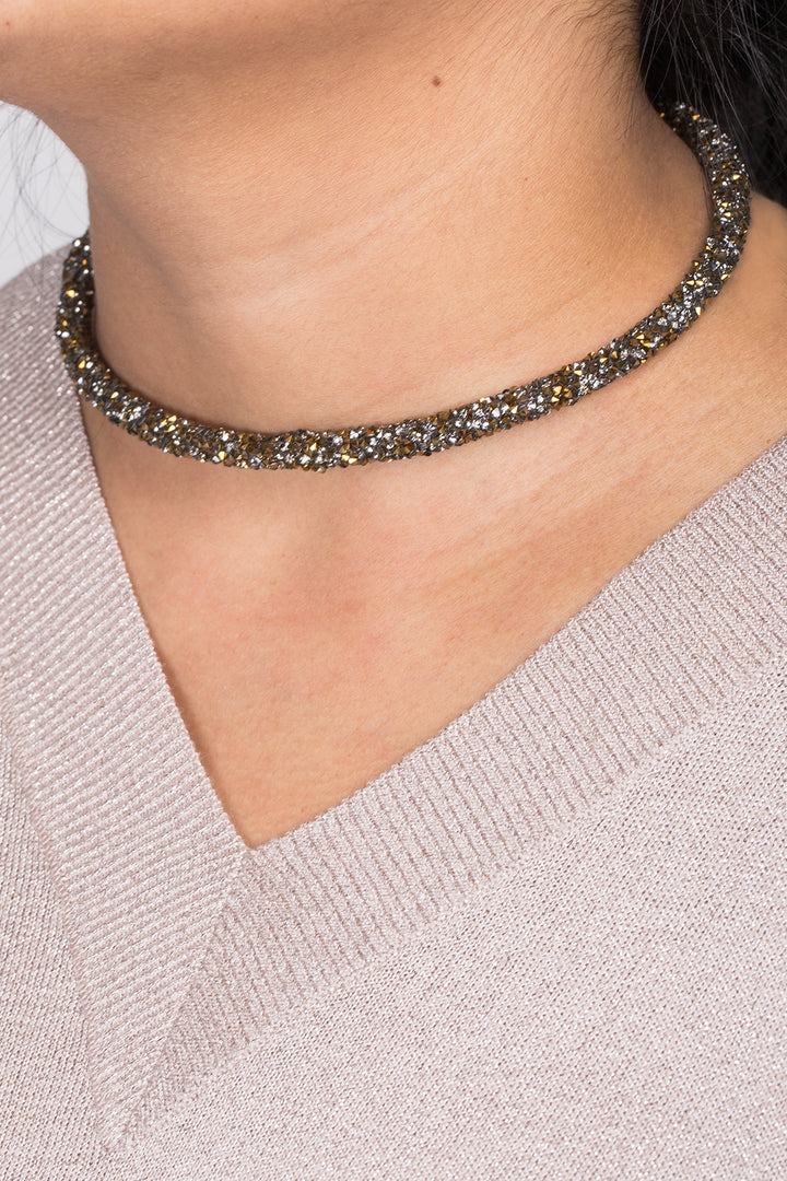 Austria Shimmer Choker Necklace