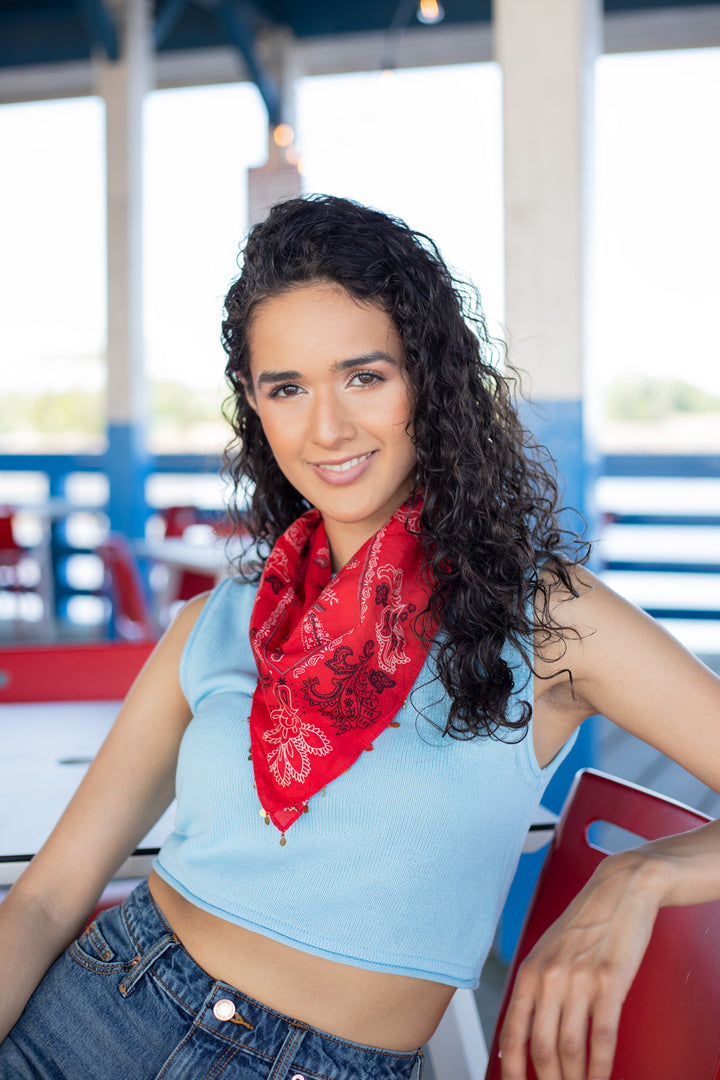Embellished Paisley Bandana
