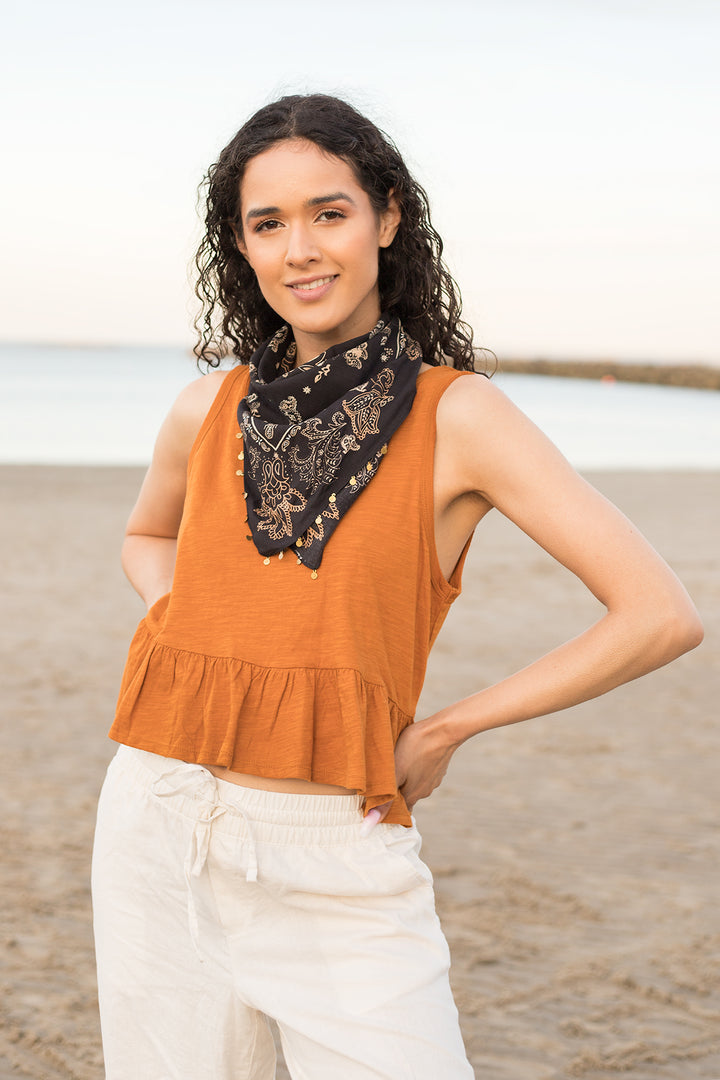 Embellished Paisley Bandana