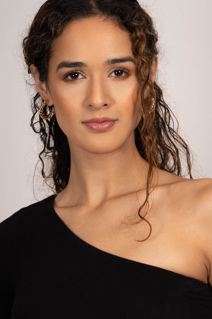 Alina Braided Hoop Earring