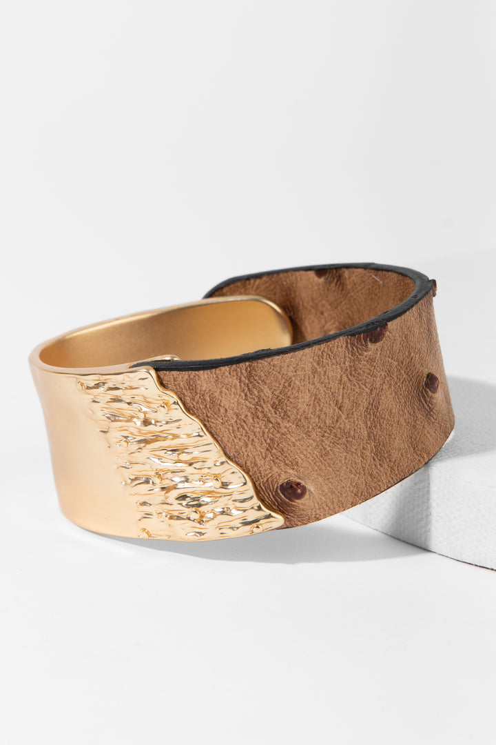 Wild Ways Metal Leather Bracelet