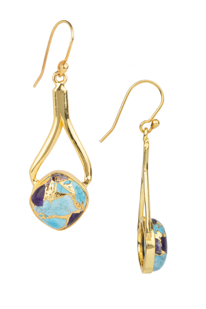 Turquoise Mojave Dangle Earrings
