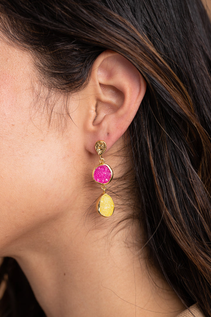 Joydrop Druzy Dangle Earrings