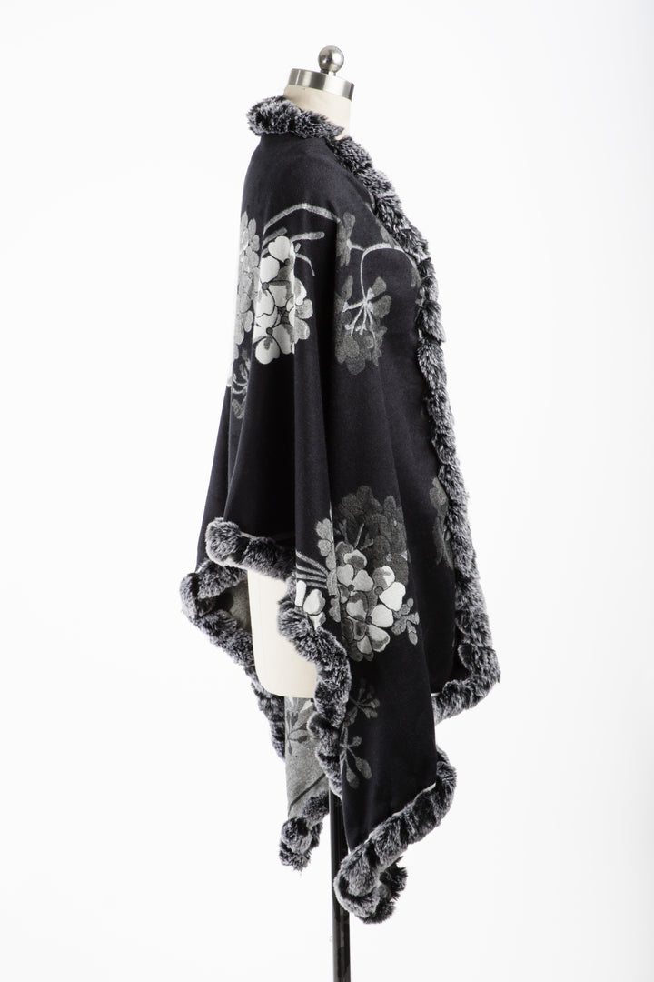 Blooming Faux Fur Scarf