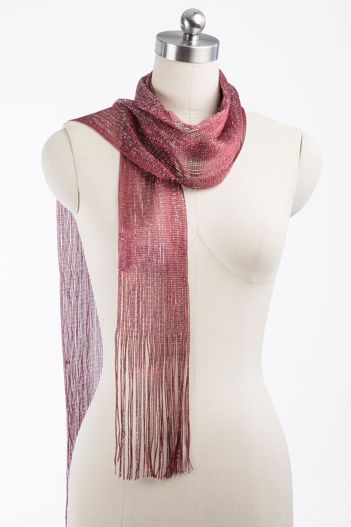 Lurex Solid Skinny Scarf