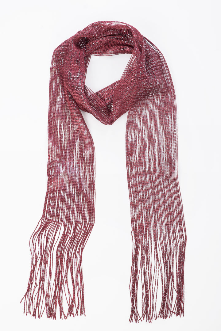 Lurex Solid Skinny Scarf