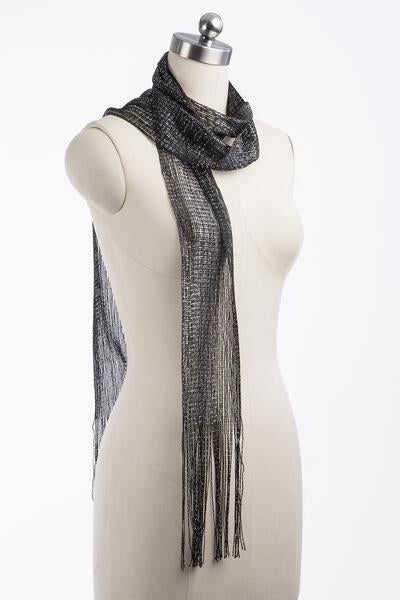 Lurex Solid Skinny Scarf