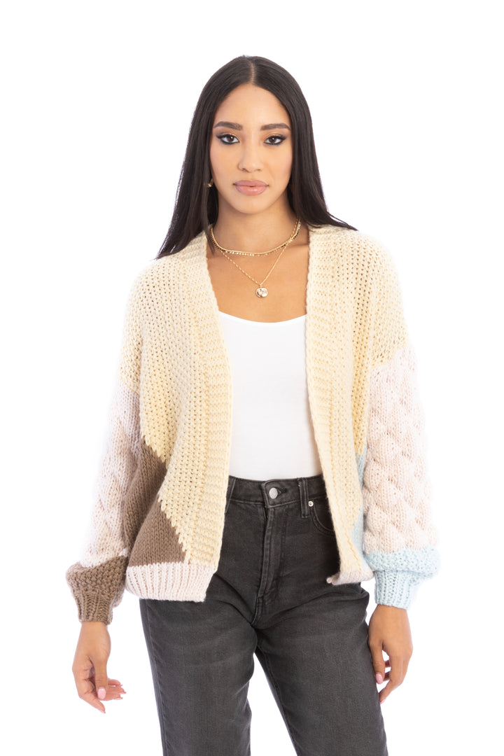 Hand Crocheted Pastel Cardigan