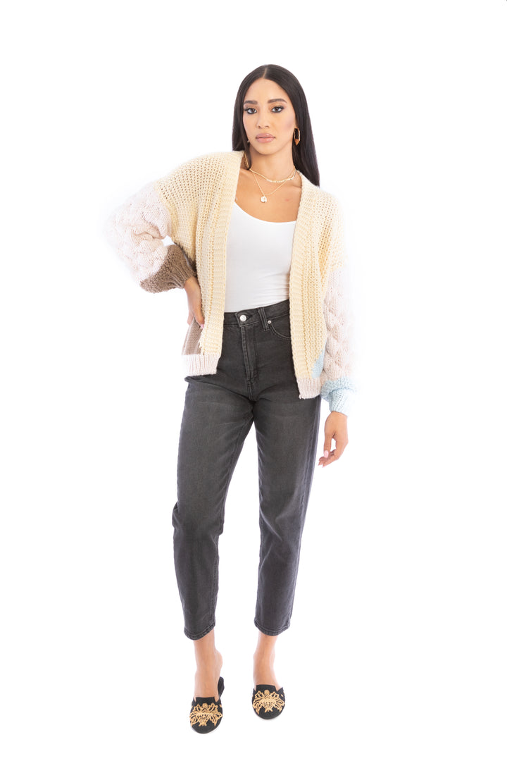 Hand Crocheted Pastel Cardigan