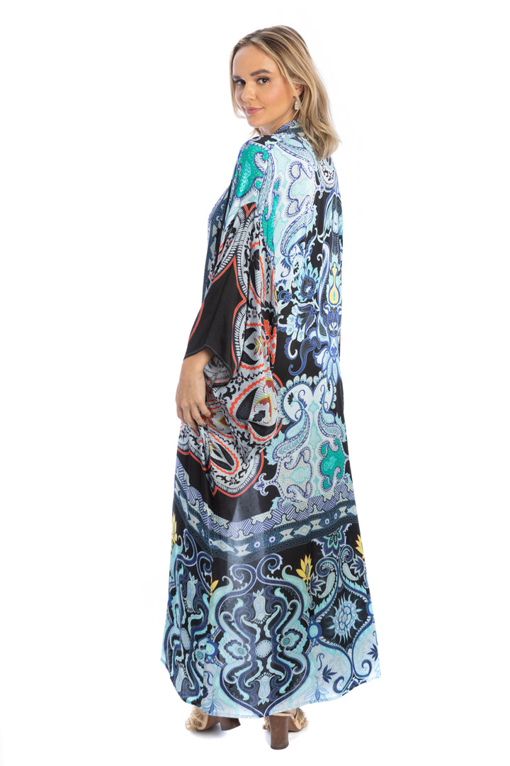 Margo Multi Paisley Print Kimono