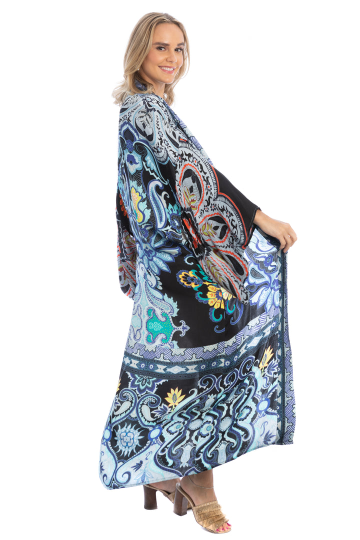 Margo Multi Paisley Print Kimono