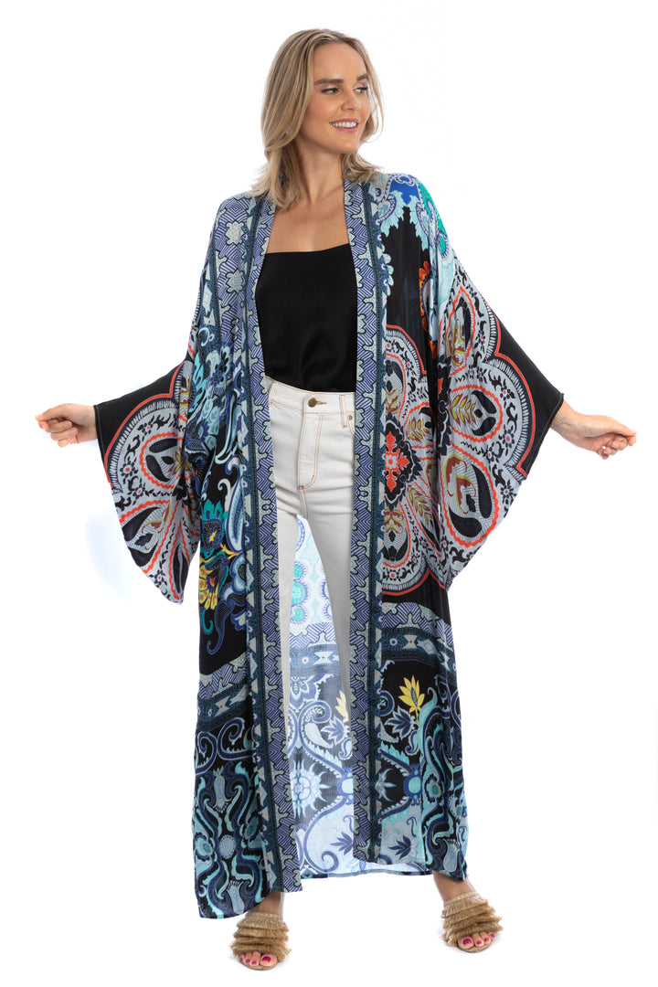 Margo Multi Paisley Print Kimono
