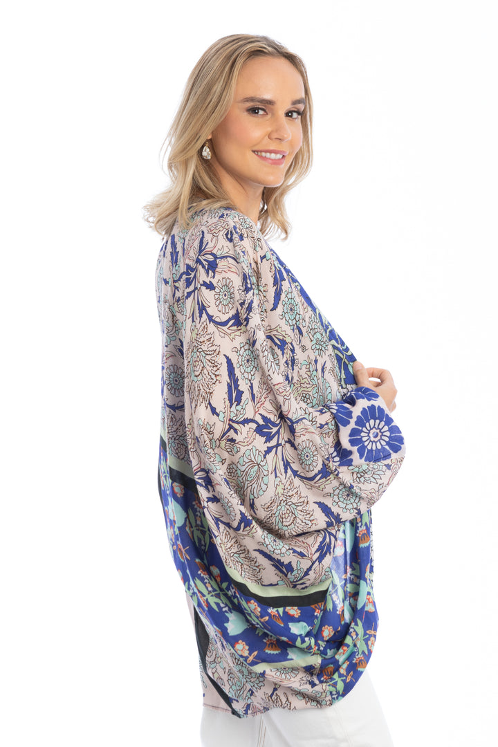 Juliana Abstract Floral Kimono