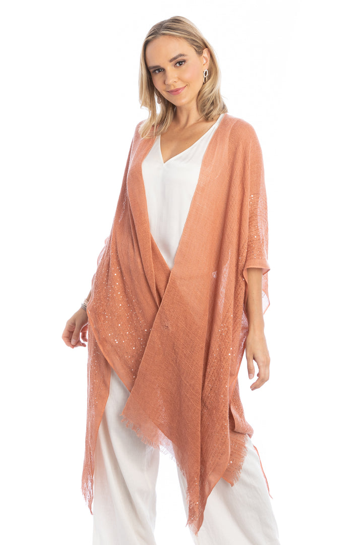 Shimmering Sequined Ruana