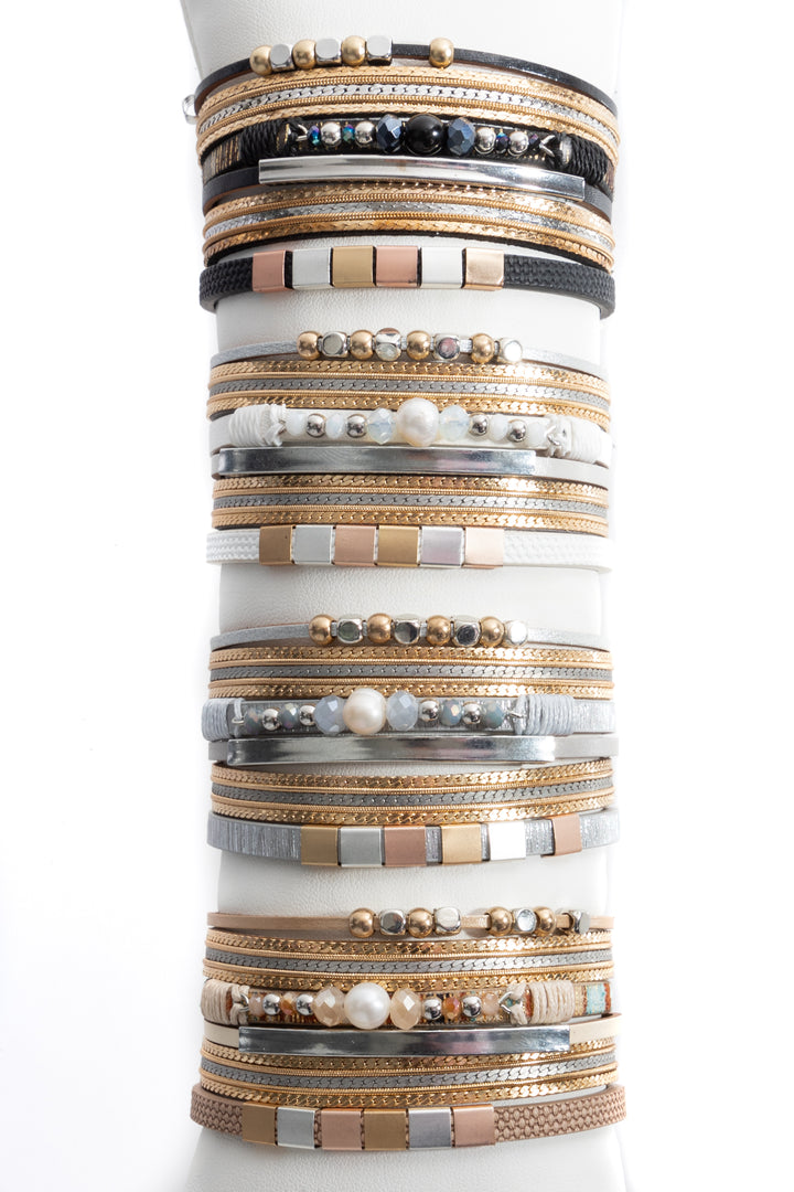Metallic Beaded Bracelet