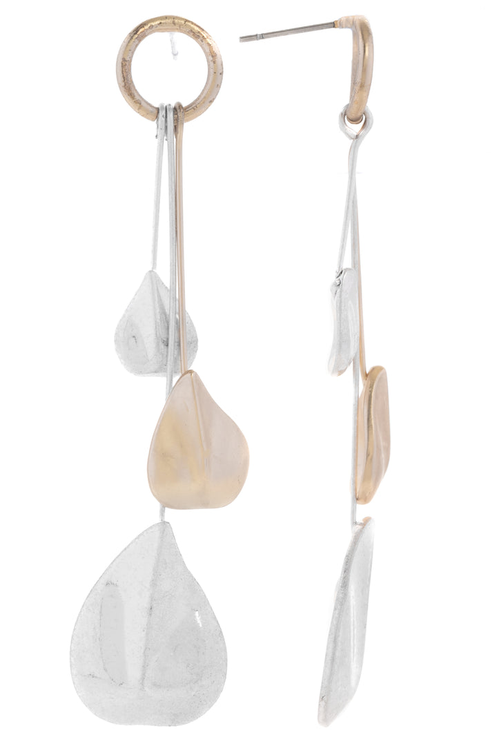 Triplicity Leaf Dangle Earrings