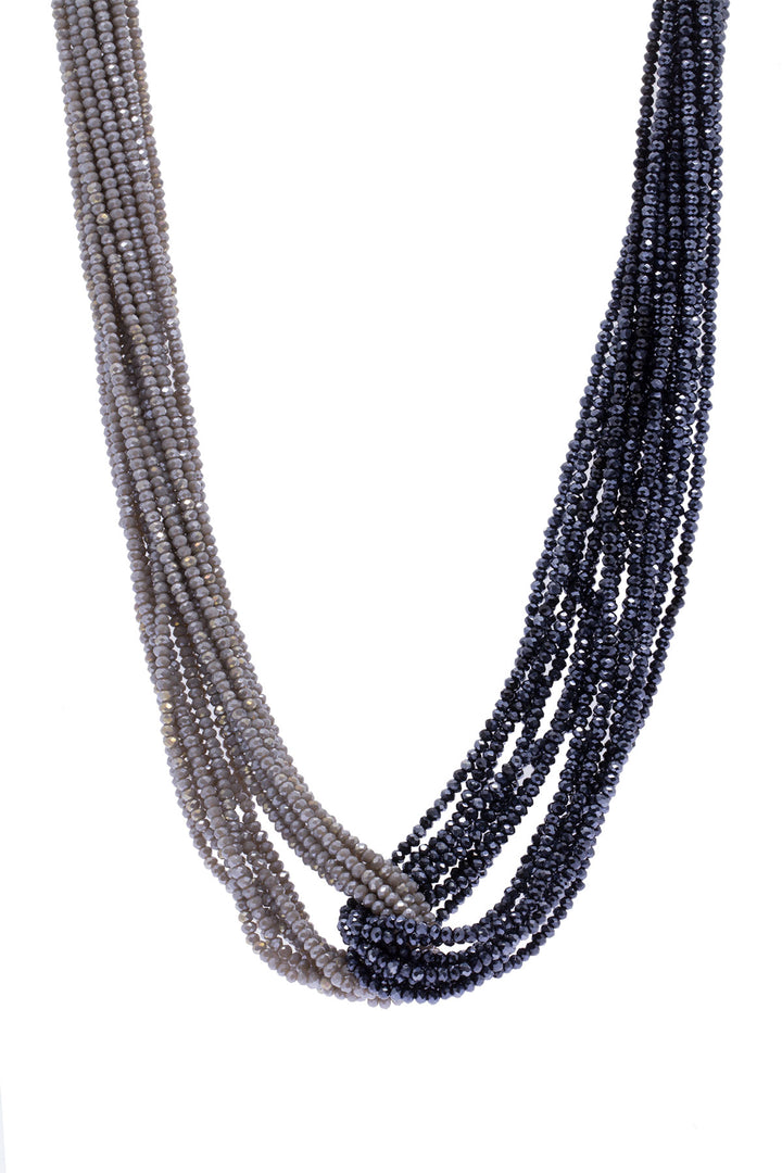 Two Tone Crystal Necklace