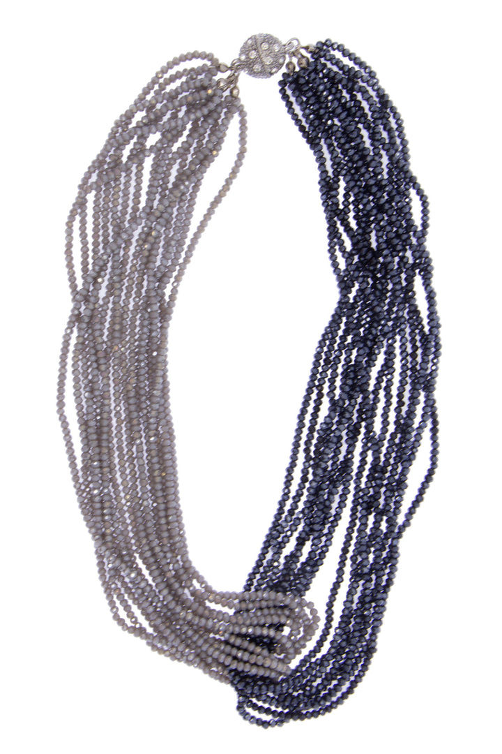 Two Tone Crystal Necklace