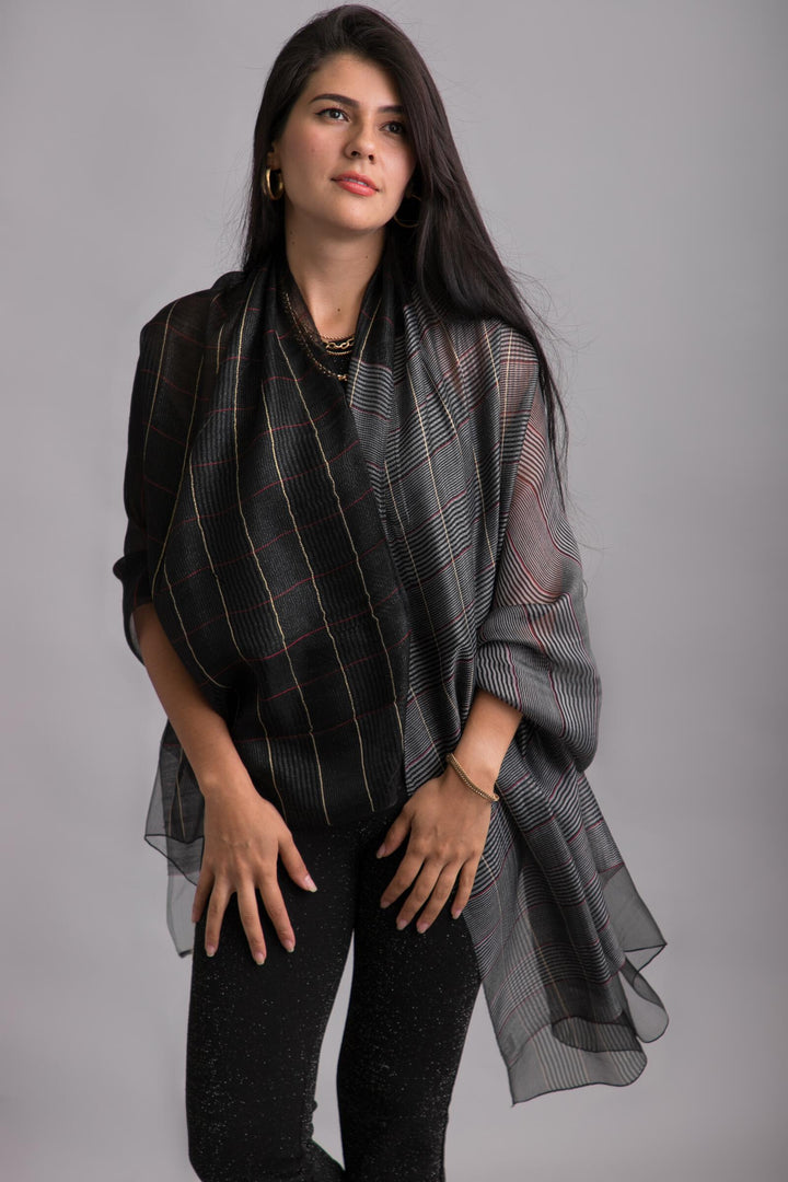 Vora Striped Scarf