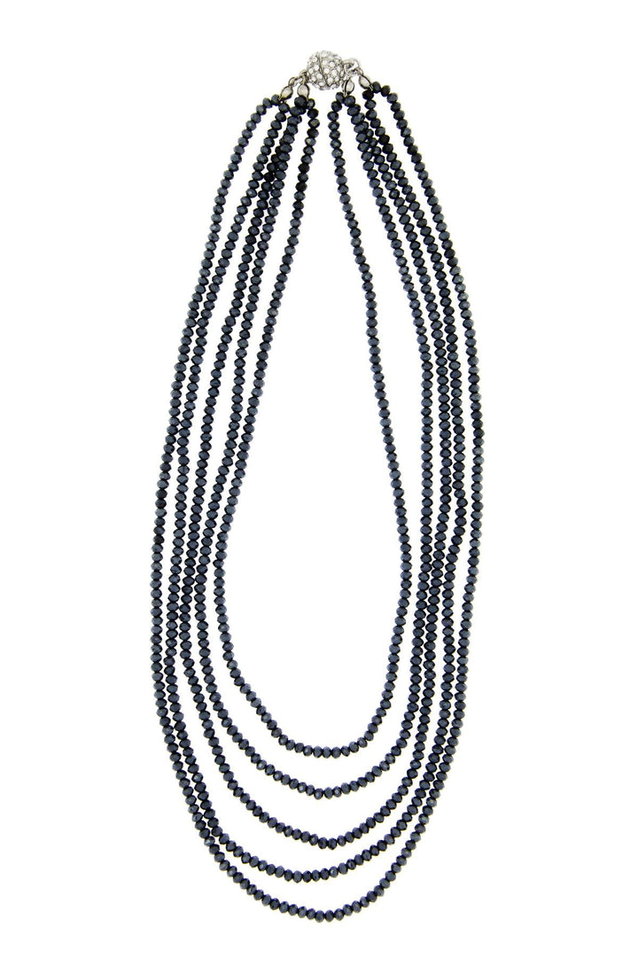 Multi Strand Crystal Necklace