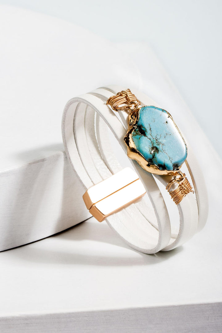 Turquoise Dream Leather Bracelet