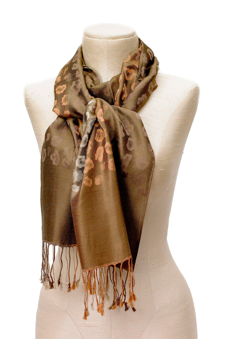 Multi Color Animal Silk Scarf