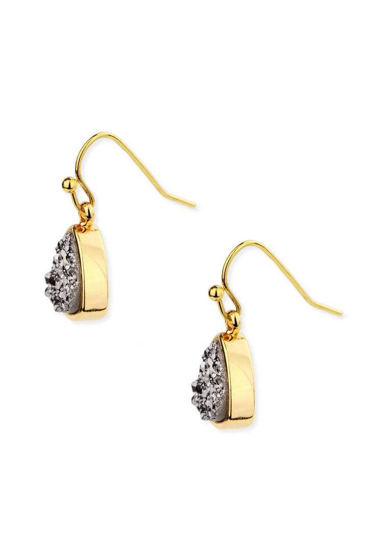 Triangle Dangle Druzy Earring